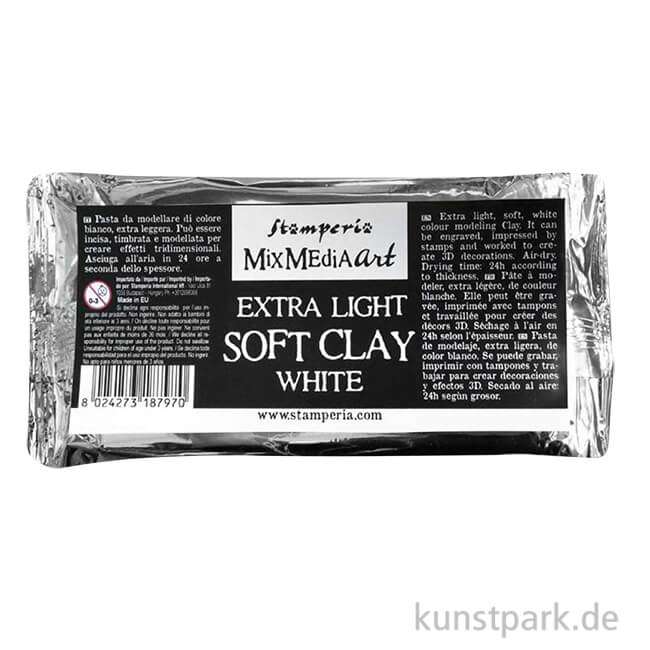 Artikelbild 1 des Artikels “Stamperia Soft Clay Modelliermasse, Extra leicht, Weiß, 160 g “