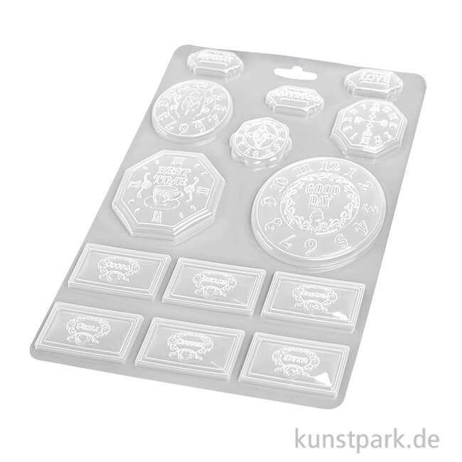 Artikelbild 1 des Artikels “Stamperia Soft Mould (Gießform) - Coffee and Chocolate Clocks, A4 “