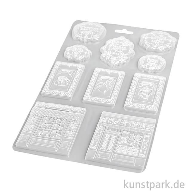 Artikelbild 1 des Artikels “Stamperia Soft Mould (Gießform) - Coffee and Chocolate Plates, A4 “