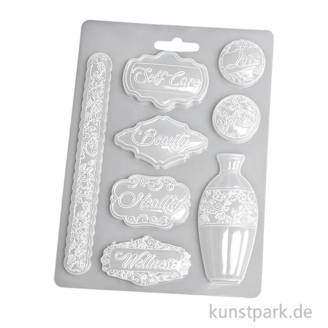 Artikelbild 1 des Artikels “Stamperia Soft Mould (Gießform) - Rose Parfum Plates, DIN A5 “
