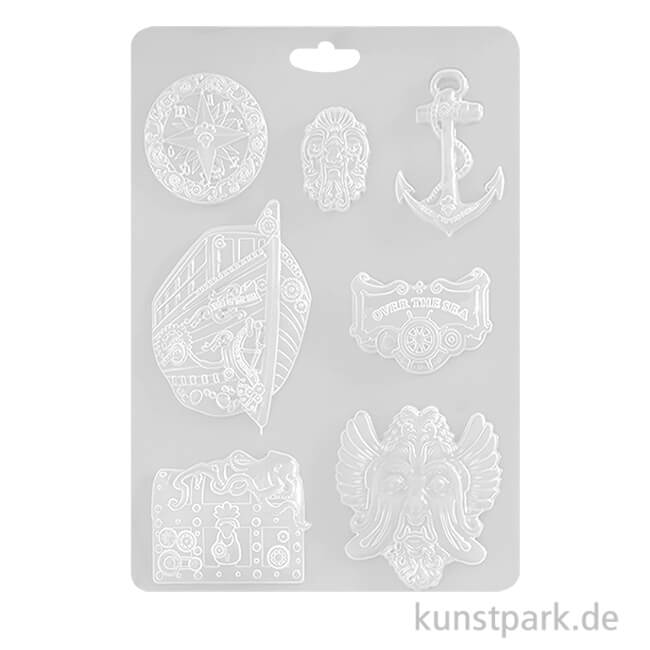 Artikelbild 1 des Artikels “Stamperia Soft Mould (Gießform) - Songs of the Sea Over the Sea, A4 “