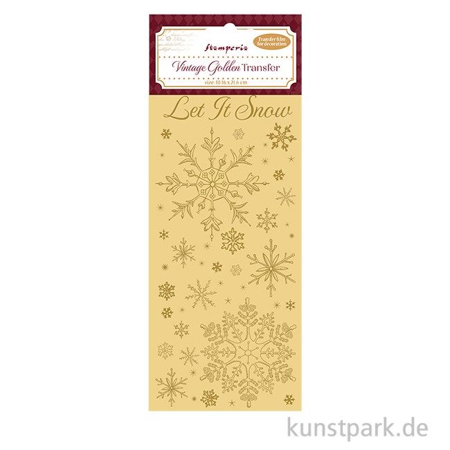 Artikelbild 1 des Artikels “Stamperia Vintage Gold Transferfolie - Let it Snow “