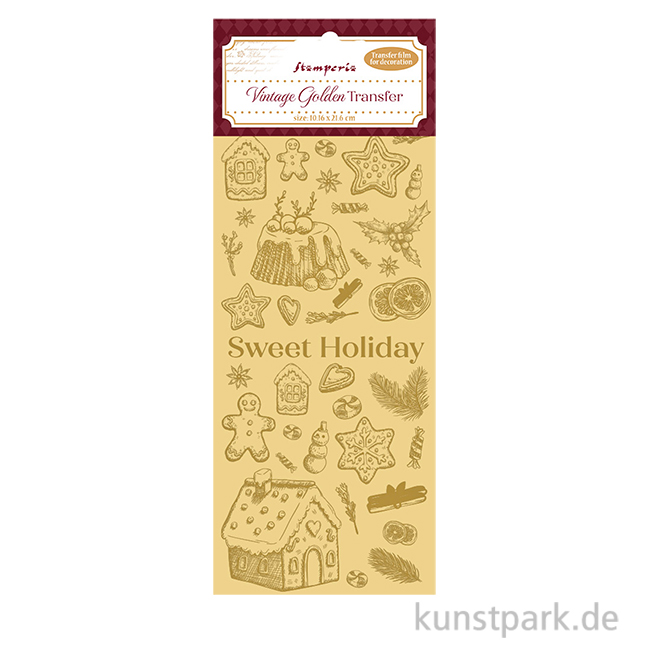 Artikelbild 1 des Artikels “Stamperia Vintage Gold Transferfolie - Sweet Holiday “