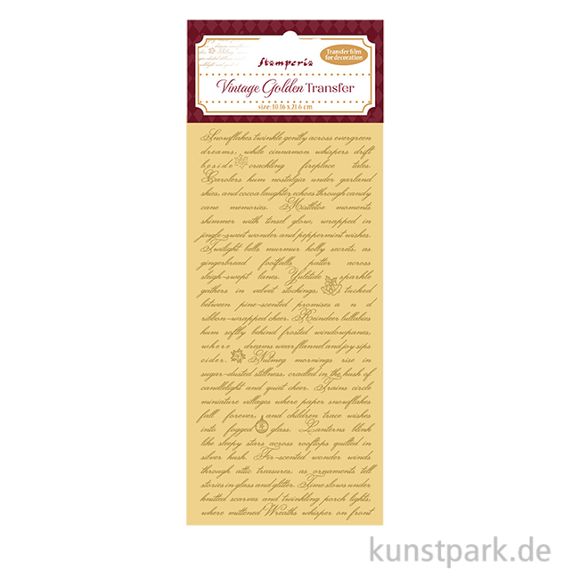 Artikelbild 1 des Artikels “Stamperia Vintage Gold Transferfolie - Writing “
