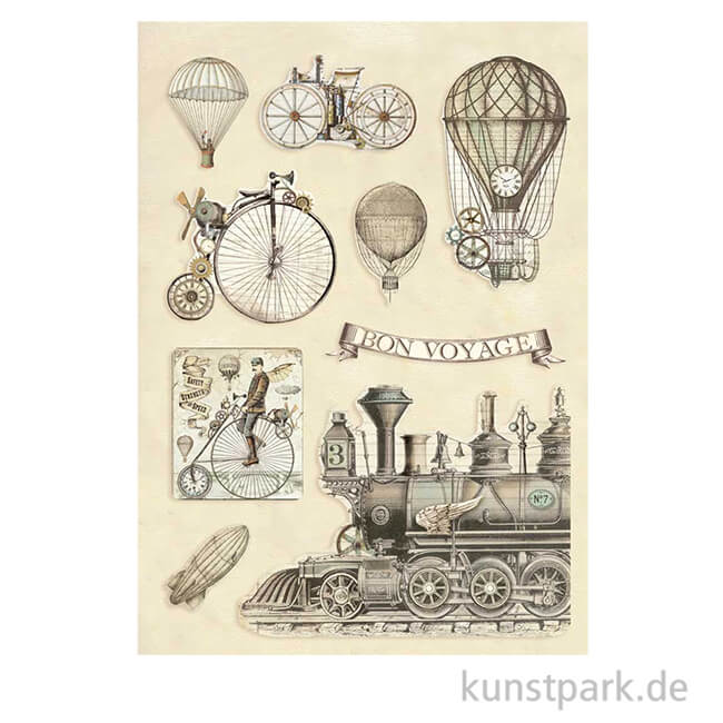 Artikelbild 1 des Artikels “Stamperia Wooden Shapes - Transport, DIN A5 “