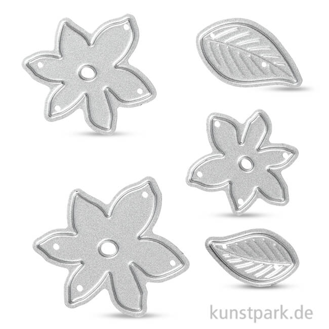 Artikelbild 1 des Artikels “Stanzform - Blüten und Blätter, Größe 5,5x5,1 cm “
