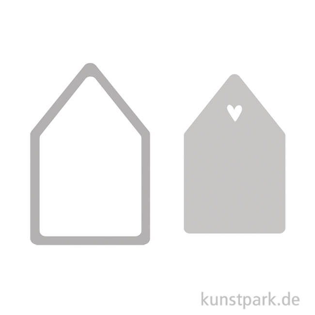 Artikelbild 1 des Artikels “Stanzschablone Häuser, 5,8 x 8,6 cm “
