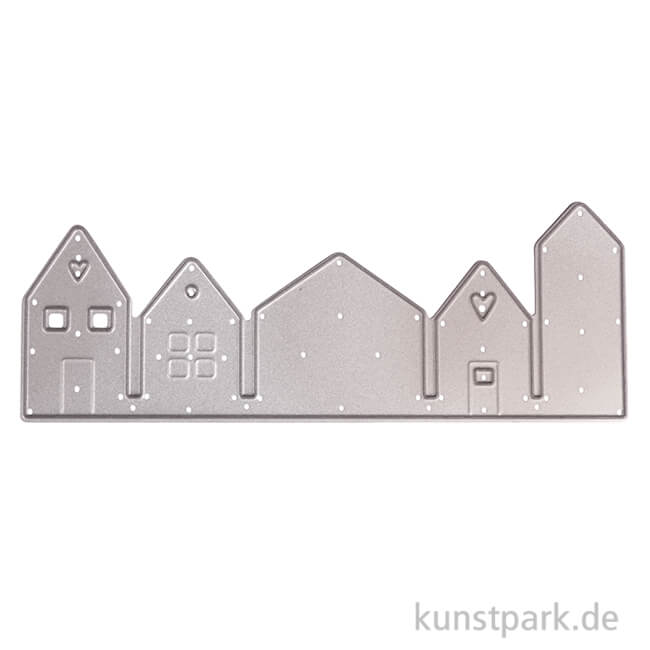 Artikelbild 1 des Artikels “Stanzschablone Häuserreihe, 12,1 x 4,5 cm “