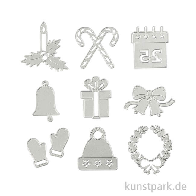 Artikelbild 1 des Artikels “Stanzschablone - Weihnachtsmotive, 17,5x17,2 cm “