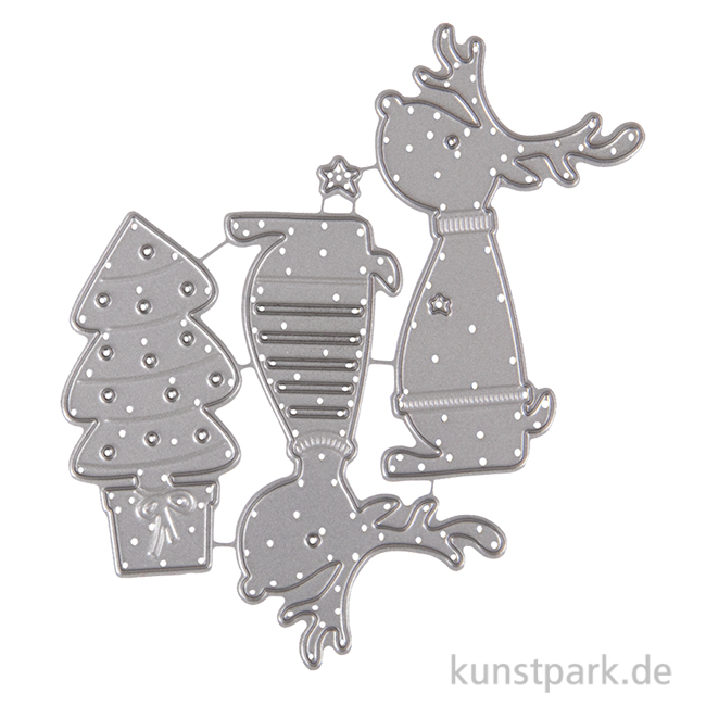 Artikelbild 1 des Artikels “Stanzschablonen Set - Rentierfreunde, 4 Stück “