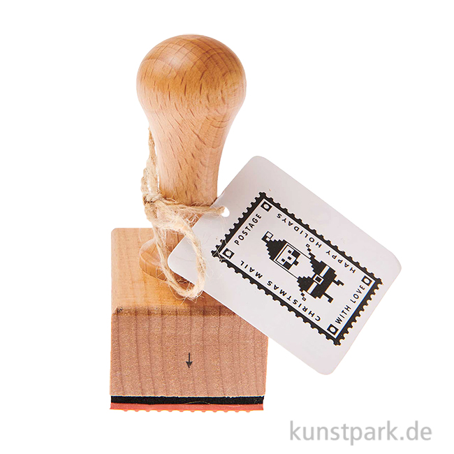 Artikelbild 1 des Artikels “Stempel aus Holz - Weihnachtspost, Santa, 3,2 x 4,5 cm “