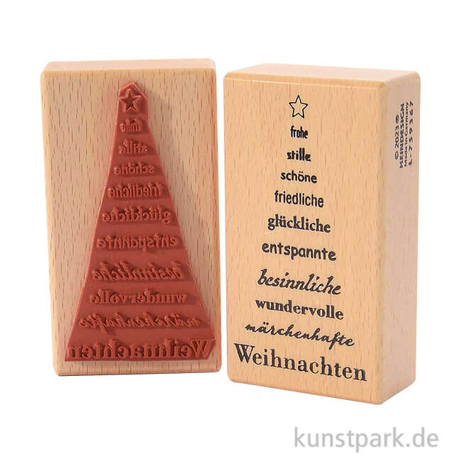 Artikelbild 1 des Artikels “Stempel - Frohe, stille, schöne ... Weihnachten, 5 x 9 cm “