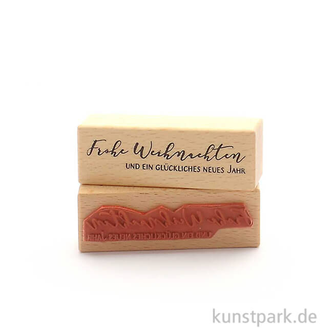 Artikelbild 1 des Artikels “Stempel - Frohe Weihnachten und ein glückliches neues Jahr, 3x9 cm “