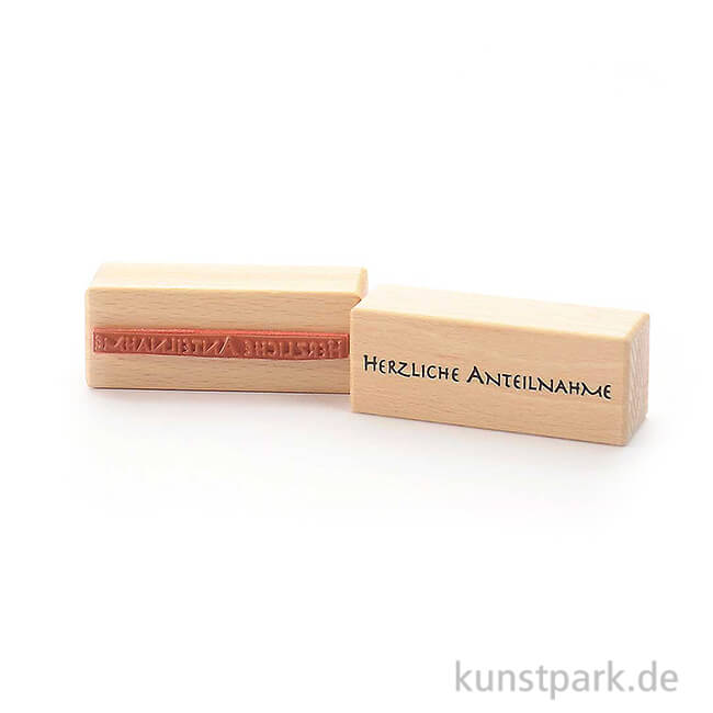 Artikelbild 1 des Artikels “Stempel - Herzliche Anteilnahme - 3x8 cm “