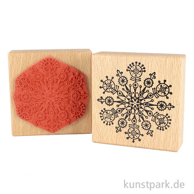 Artikelbild 1 des Artikels “Stempel - Schneeflocken Mandala - 8x8 cm “