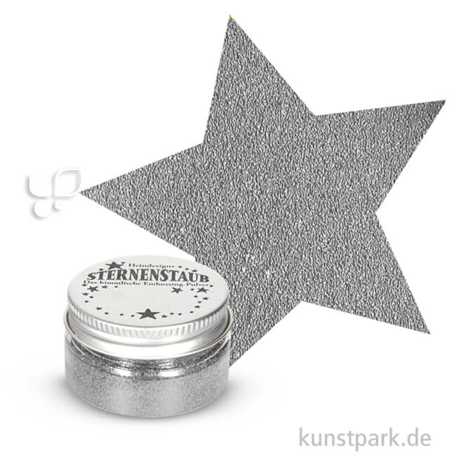 Artikelbild 1 des Artikels “Stempel Sternenstaub Embossing Pulver, 14 ml Dose | Super-Fein Silber“