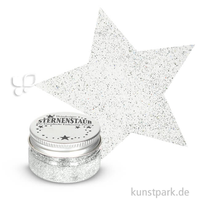Artikelbild 1 des Artikels “Stempel Sternenstaub Embossing Pulver, 14 ml Dose | Weiße Diamanten“