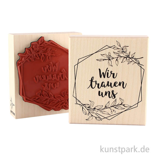 Artikelbild 1 des Artikels “Hochzeitsstempel - Wir trauen uns, Größe 7x8 cm “