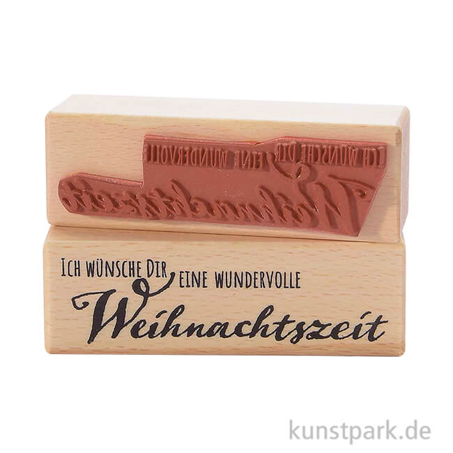 Artikelbild 1 des Artikels “Stempel - Wundervolle Weihnachtszeit, 3 x 9 cm “