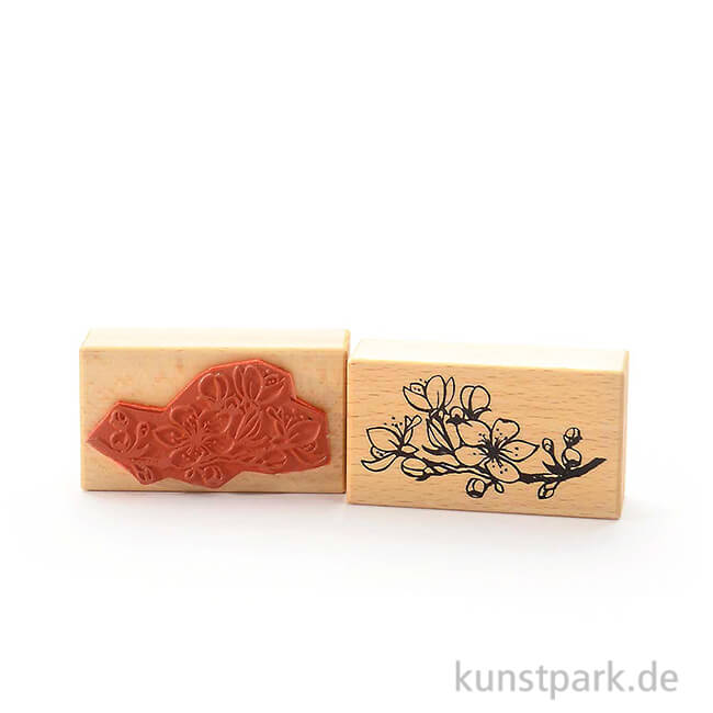 Artikelbild 1 des Artikels “Stempel - Zweig mit Kirschblüten, 5x9 cm “