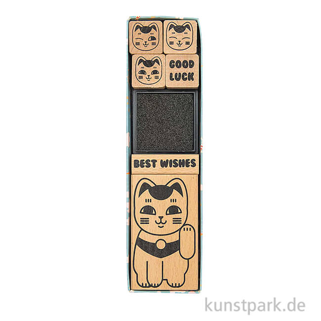 Artikelbild 1 des Artikels “Stempelset - Jardin Japonais, Winkekatze “