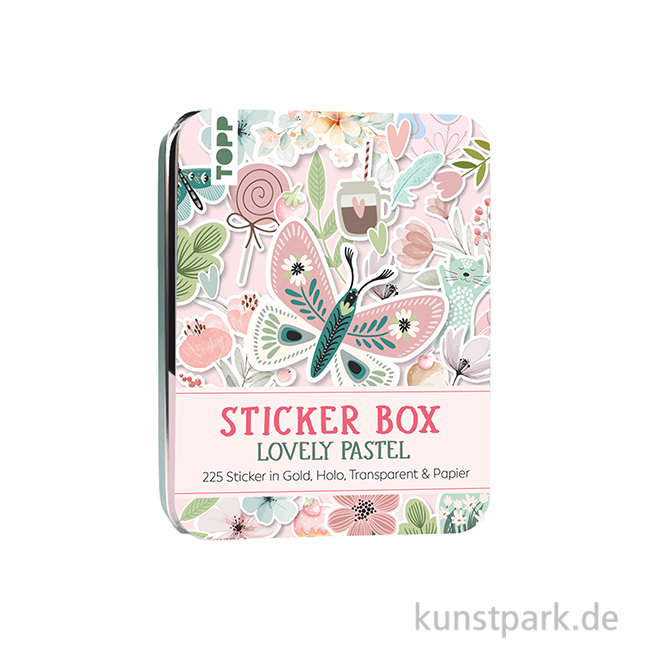 Artikelbild 1 des Artikels “Sticker Box - Lovely Pastel, 225 Aufkleber, Topp Verlag “