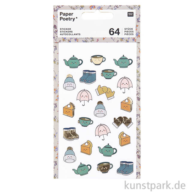 Artikelbild 1 des Artikels “Sticker - Funny Fall, Cosy, 2 Designs, 4 Blatt “