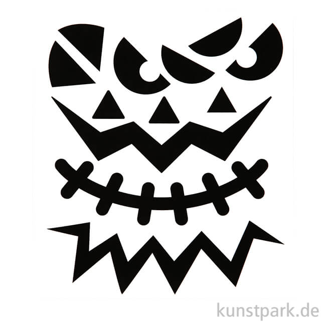 Artikelbild 1 des Artikels “Sticker Halloween - Große Gesichter, 15x16,5 cm, selbstklebend “