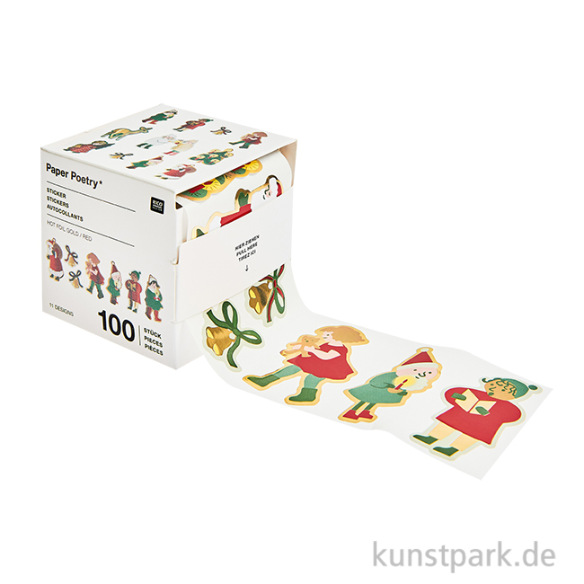 Artikelbild 1 des Artikels “Sticker - Weihnachtskinder, 100 Aufkleber “