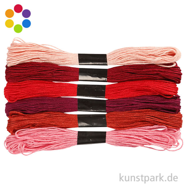 Artikelbild 1 des Artikels “Stickgarn - 1 mm, 6 Bündel sortiert, 12 g “