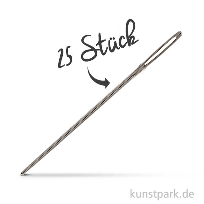 Artikelbild 1 des Artikels “Sticknadeln mit stumpfer Spitze - 25 Stück 50 mm“