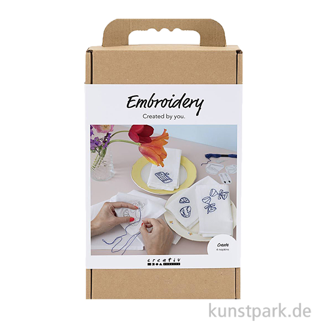 Artikelbild 1 des Artikels “Stickset mit Servietten + Zubehör, Creme “