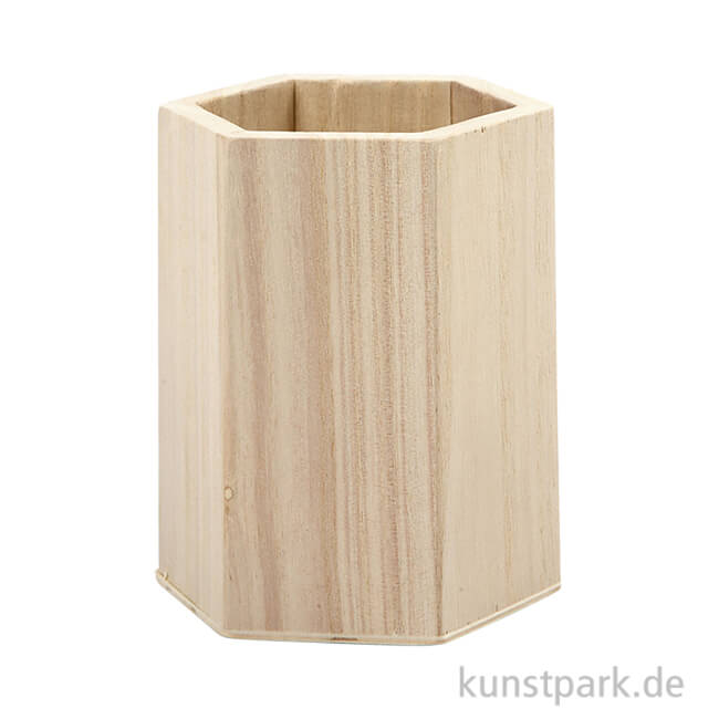 Artikelbild 1 des Artikels “Stifthalter aus Holz - Sechseckig “