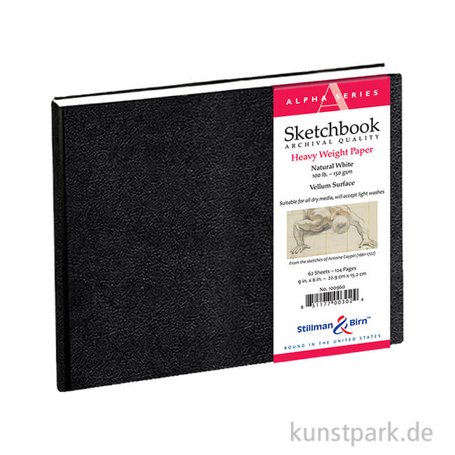 Artikelbild 1 des Artikels “Stillman & Birn Skizzenbuch ALPHA, 62 Blatt, 150 g 22,9 x 15,2 cm, quer“