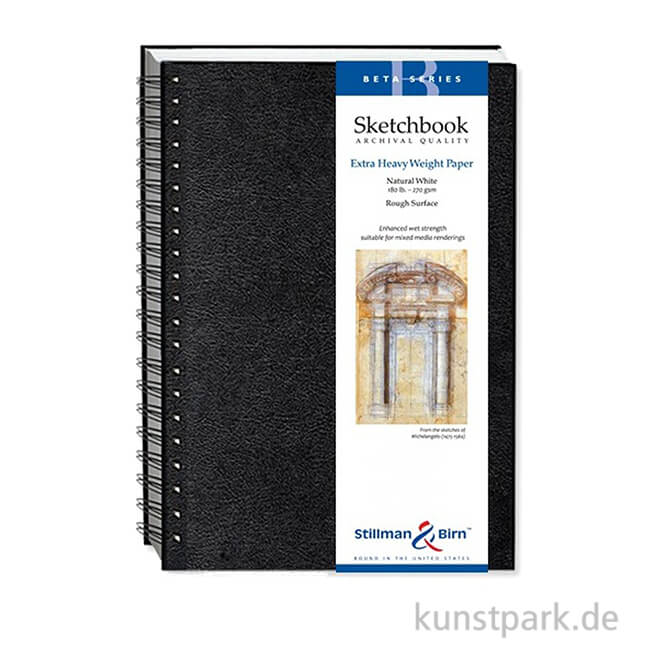 Artikelbild 1 des Artikels “Stillman & Birn Skizzenbuch BETA Spiral, 25 Blatt, 270 g 17,8 x 25,4 cm“