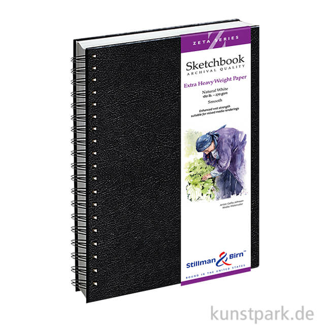 Artikelbild 1 des Artikels “Stillman & Birn Skizzenbuch ZETA Spiral, 25 Blatt, 270 g 17,8 x 25,4 cm“