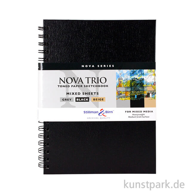 Artikelbild 1 des Artikels “Stillman & Birn Skizzenbuch NOVA Trio Spiral, 51 Blatt, 150g 15,2 x 20,3 cm“