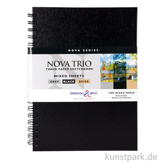 Artikelbild 1 des Artikels “Stillman & Birn Skizzenbuch NOVA Trio Spiral, 51 Blatt, 150g 17,8 x 25,4 cm“