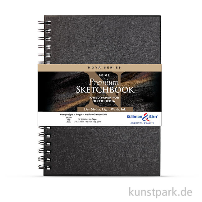 Artikelbild 1 des Artikels “Stillman & Birn Skizzenbuch NOVA Beige Spiral, 48 Blatt, 150g “