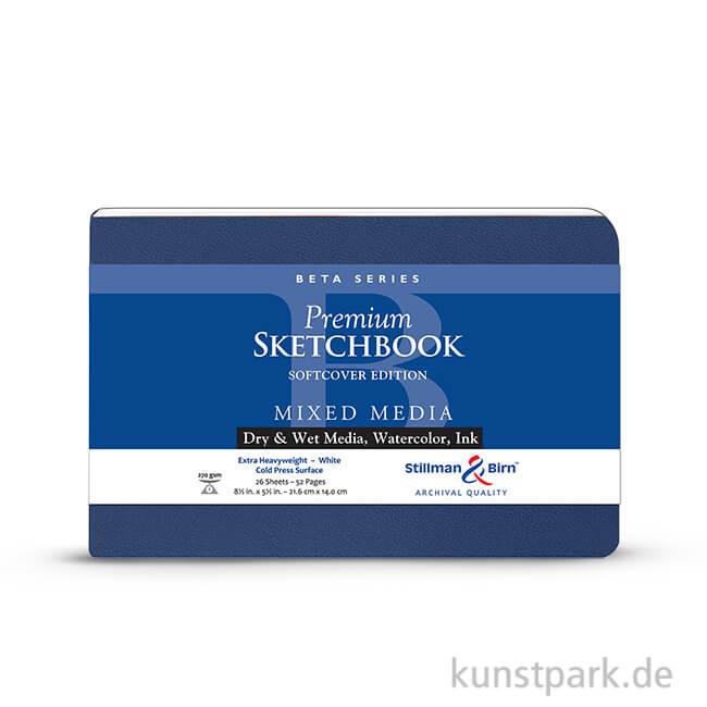Artikelbild 1 des Artikels “Stillman & Birn Skizzenbuch Softcover BETA, 28 Blatt, 270 g 21,6 x 14 cm“