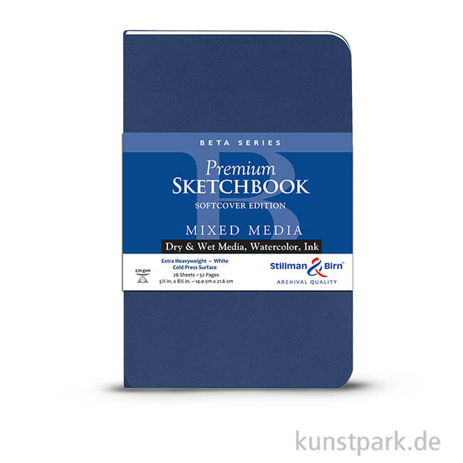 Artikelbild 1 des Artikels “Stillman & Birn Skizzenbuch Softcover BETA, 28 Blatt, 270 g 14 x 21,6 cm“