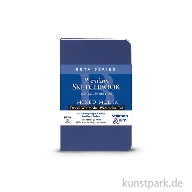 Artikelbild 1 des Artikels “Stillman & Birn Skizzenbuch Softcover BETA, 28 Blatt, 270 g 8,9 x 14 cm“