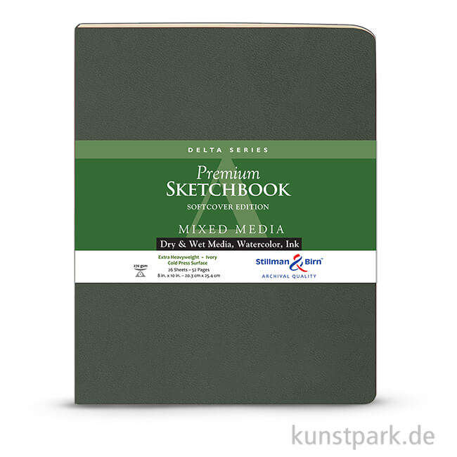 Artikelbild 1 des Artikels “Stillman & Birn Skizzenbuch Softcover DELTA, 28 Blatt, 270 g 20,3 x 25,3 cm“