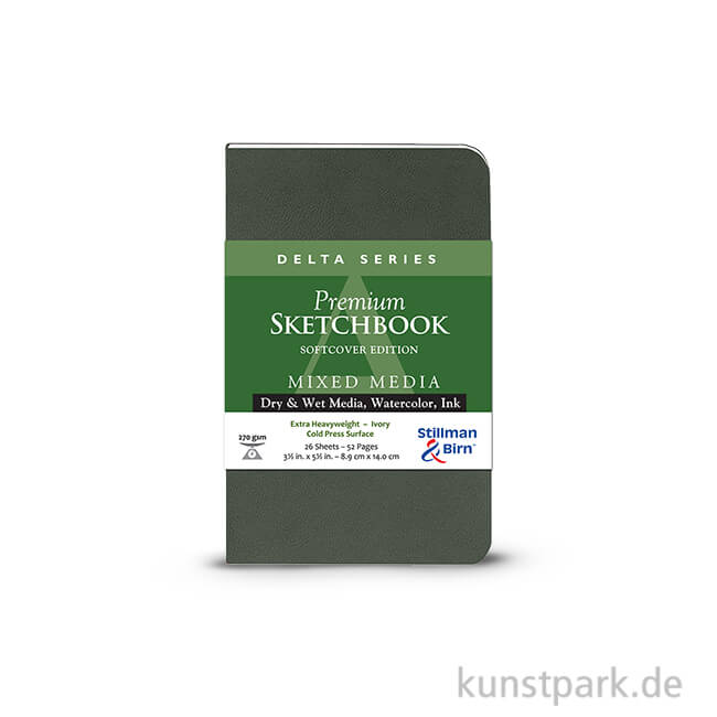 Artikelbild 1 des Artikels “Stillman & Birn Skizzenbuch Softcover DELTA, 28 Blatt, 270 g 8,9 x 14 cm“