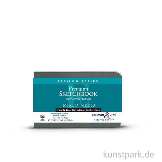 Artikelbild 1 des Artikels “Stillman & Birn Skizzenbuch Softcover EPSILON, 48 Blatt, 150 g 14 x 8,9 cm“
