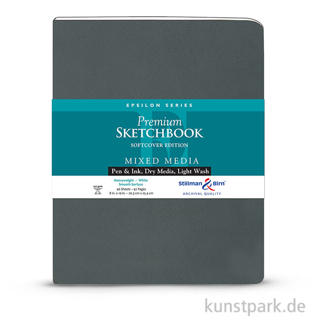 Artikelbild 1 des Artikels “Stillman & Birn Skizzenbuch Softcover EPSILON, 48 Blatt, 150 g 20,3 x 25,3 cm“