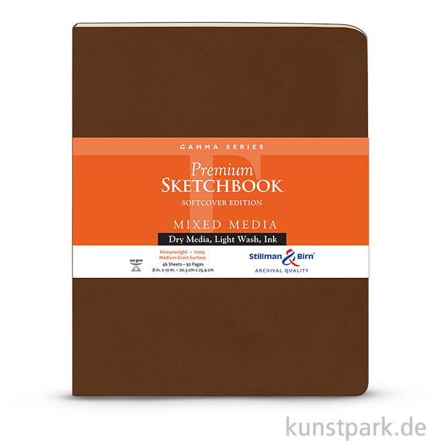 Artikelbild 1 des Artikels “Stillman & Birn Skizzenbuch Softcover GAMMA, 48 Blatt, 150 g 20,3 x 25,3 cm“