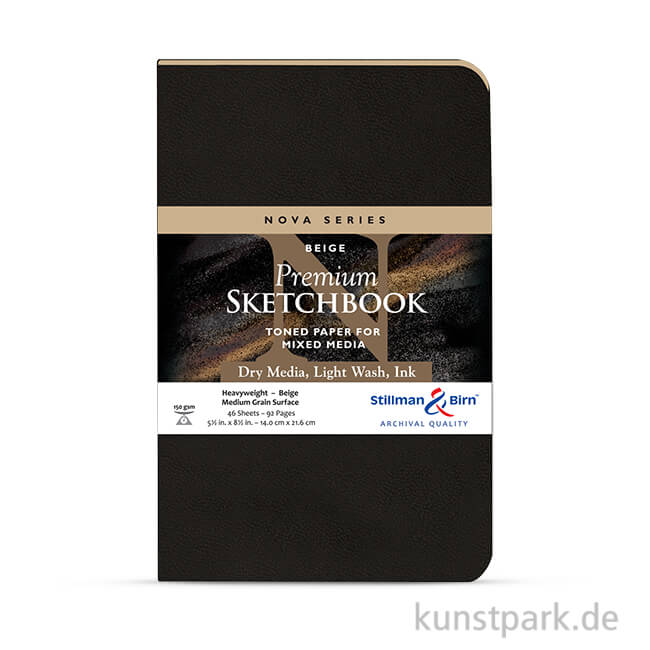 Artikelbild 1 des Artikels “Stillman & Birn Skizzenbuch Softcover NOVA Beige, 48 Blatt, 150g 14 x 21,6 cm“