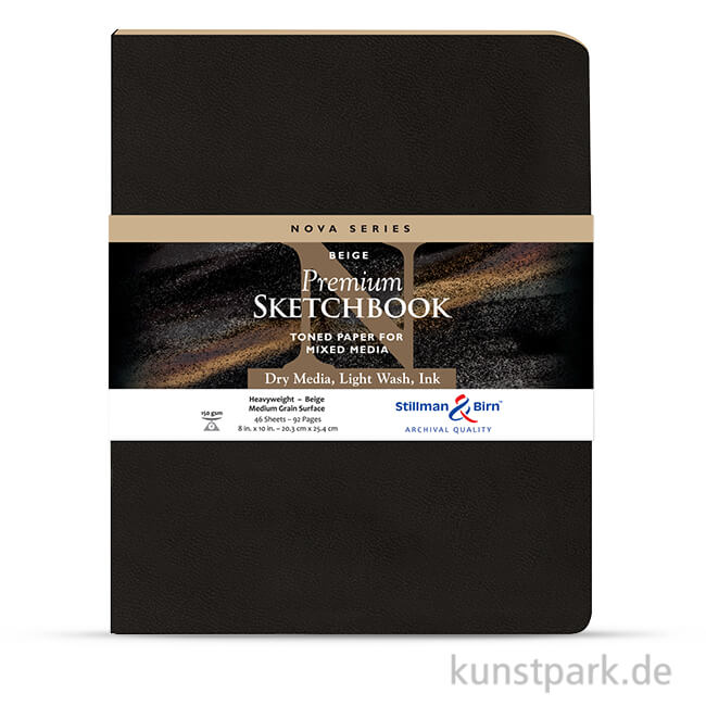 Artikelbild 1 des Artikels “Stillman & Birn Skizzenbuch Softcover NOVA Beige, 48 Blatt, 150g 20,3 x 25,3 cm“