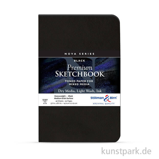 Artikelbild 1 des Artikels “Stillman & Birn Skizzenbuch Softcover NOVA Black, 50 Blatt, 150g “